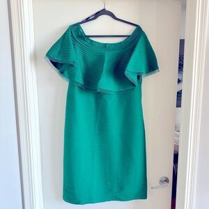 Size 2X Green Tadashi Shoji Too Dress